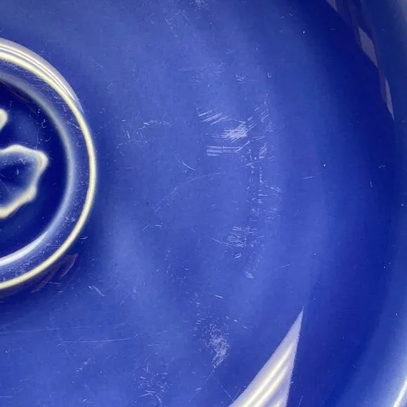 GUC S/2 Dansk Soup/Pasta Bowls, Stoneware, "Craftmark Denim", Leaf, 9 1/2" D - Picture 11 of 14